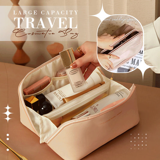 Women’s Travel Cosmetic Bag – Large Capacity Makeup Organizer, Portable Beauty Case