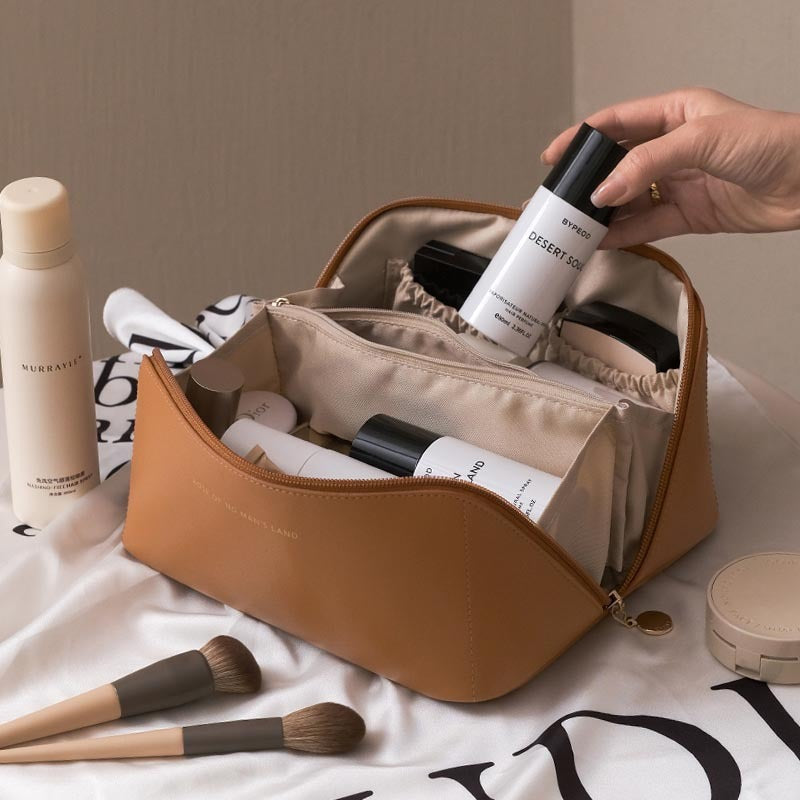 Women’s Travel Cosmetic Bag – Large Capacity Makeup Organizer, Portable Beauty Case