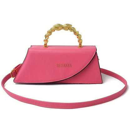PU Women's Shoulder Bag, Multifunctional Crossbody Bag With Large Capacity
